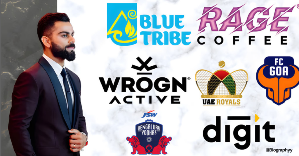 Virat Kohli’s business ventures and investments